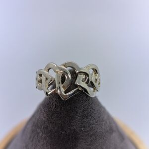 Heart Ring Size 8 Silver 925